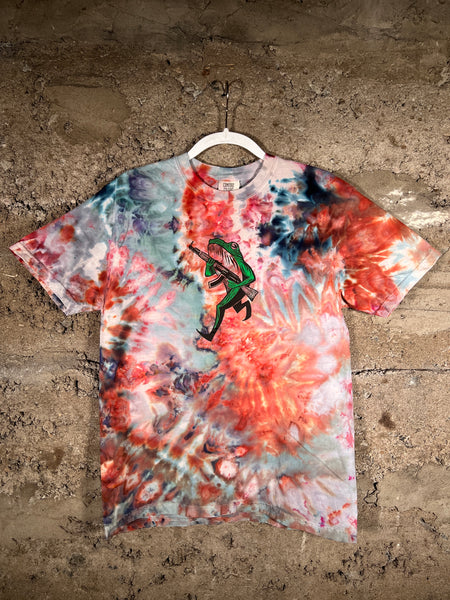 Feelin’ Froggy Tie-Dyed Tee WITH Colorblock