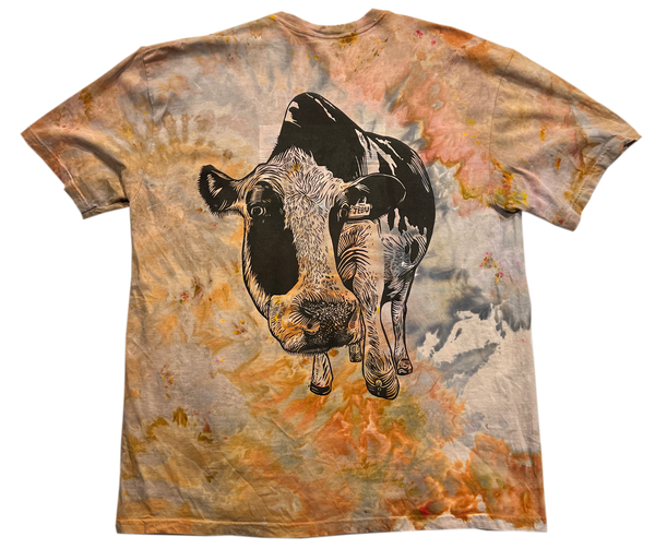 Cow Snow-Dyed Shirt