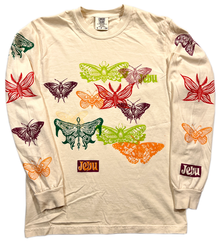 Moth Collage Long-Sleeve