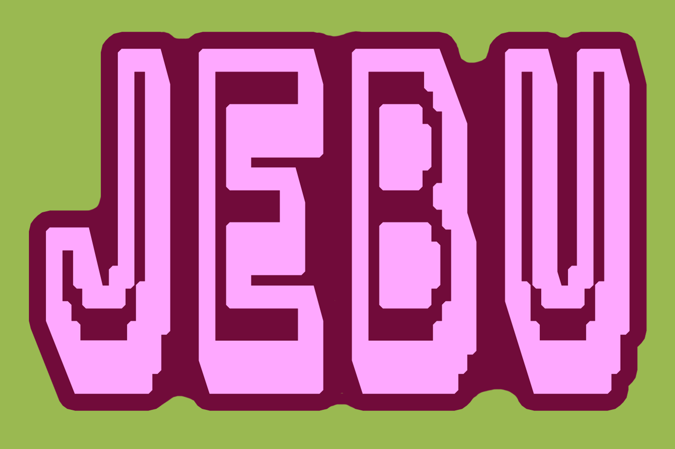 Jebu Pixel Sticker