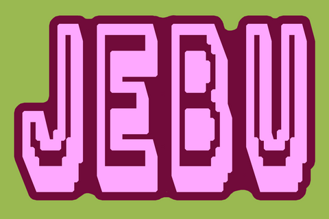 Jebu Pixel Sticker